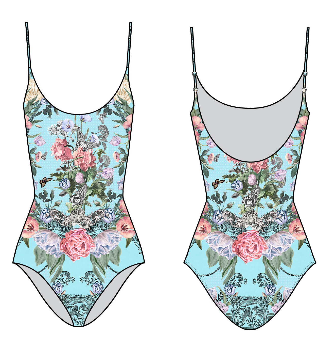 Scoop Neck One Piece