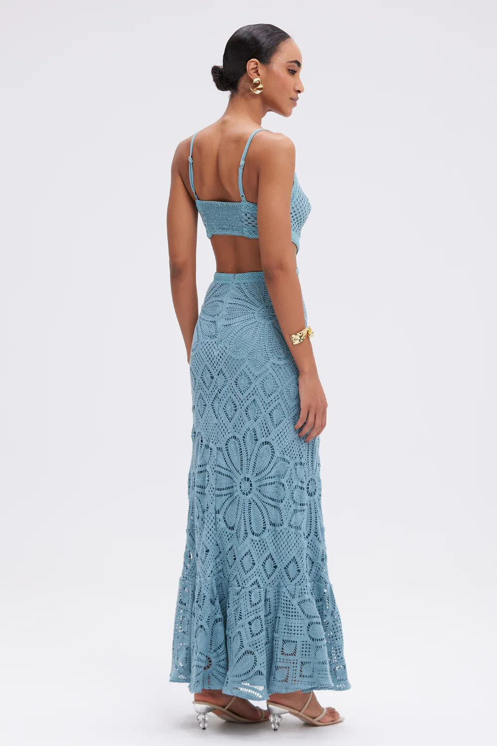 CROCHET MIDI DRESS
