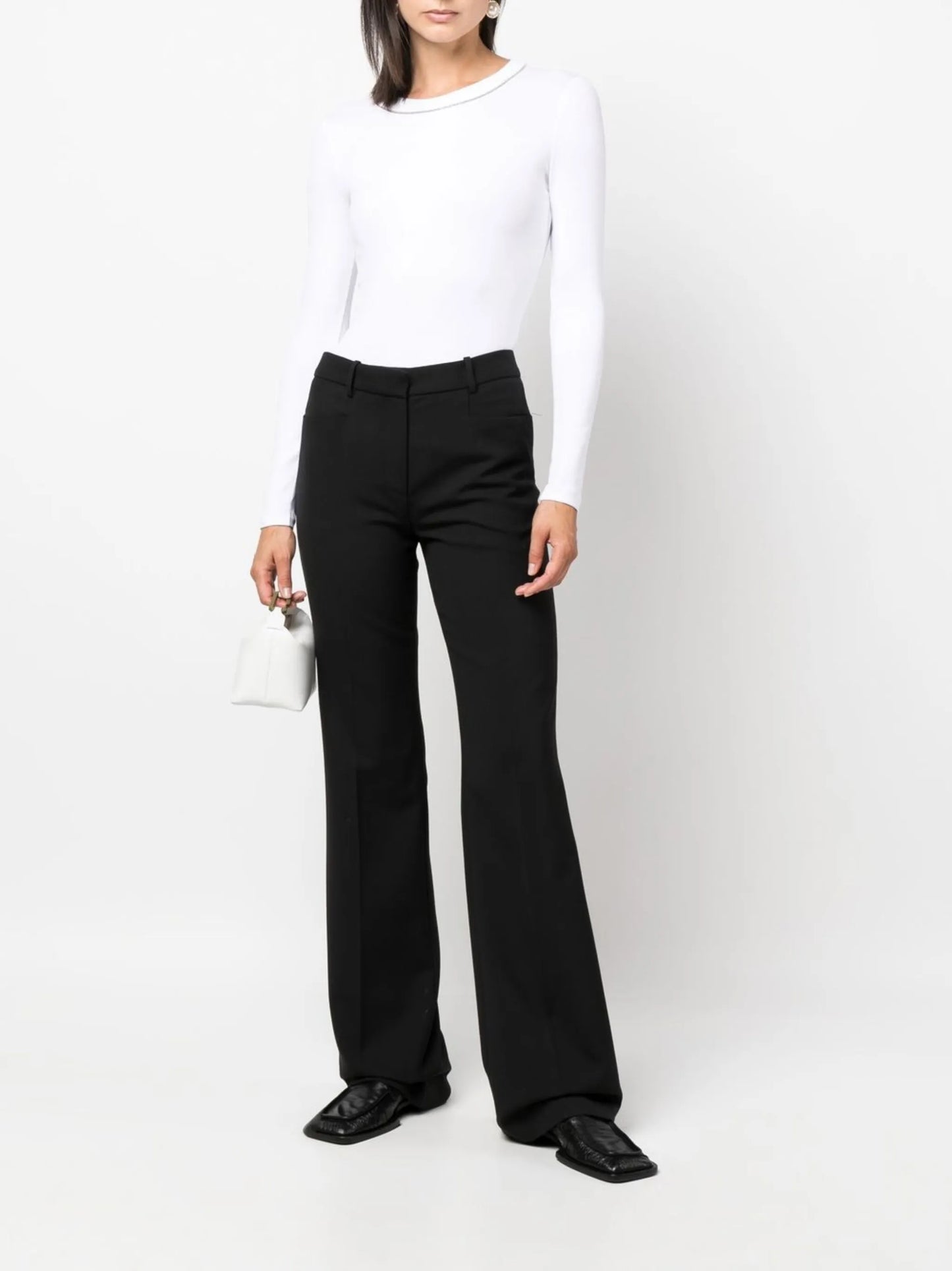 Woman T-shirt Stretch microrib jersey