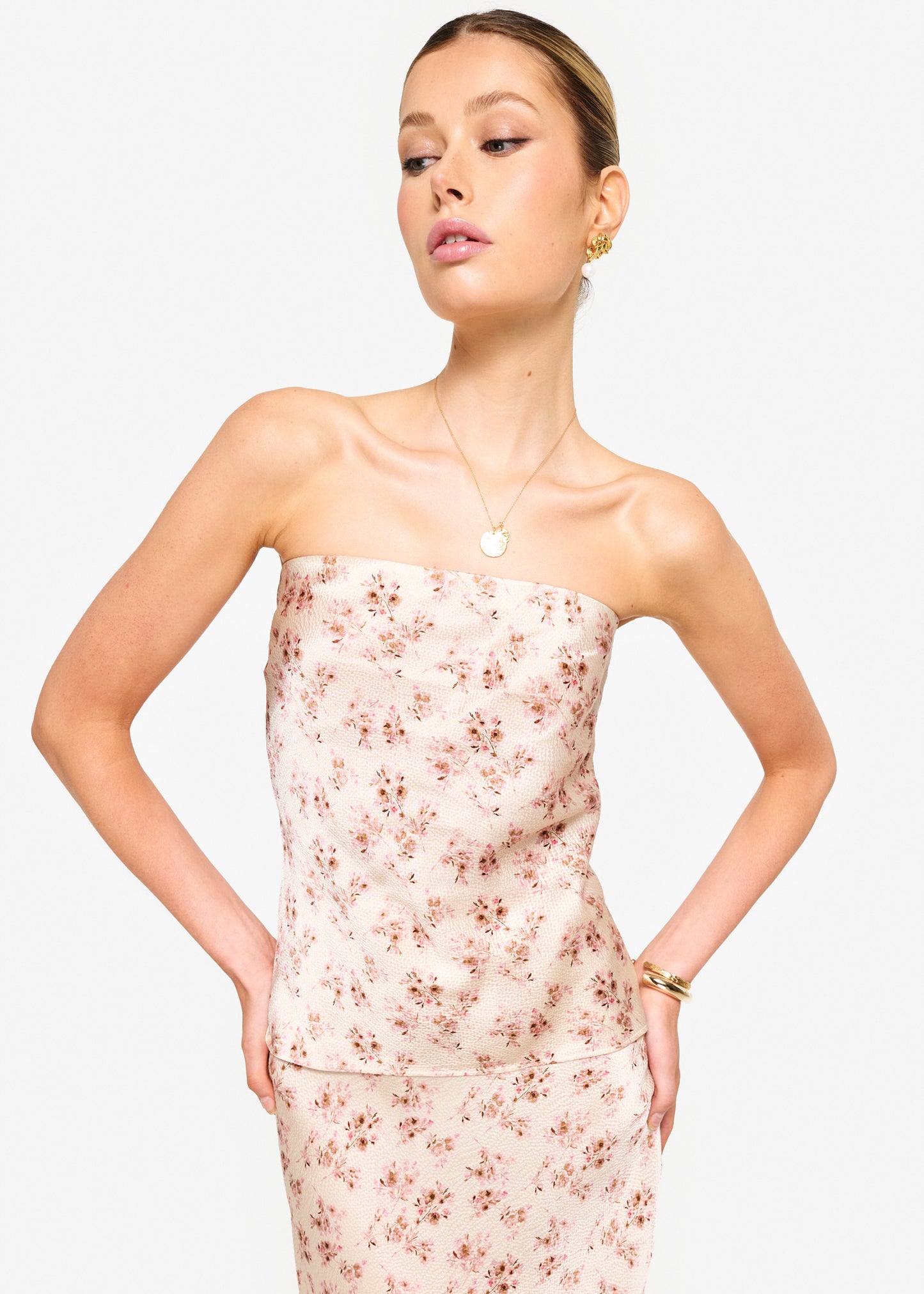 Prima Hammered Strapless Camisole