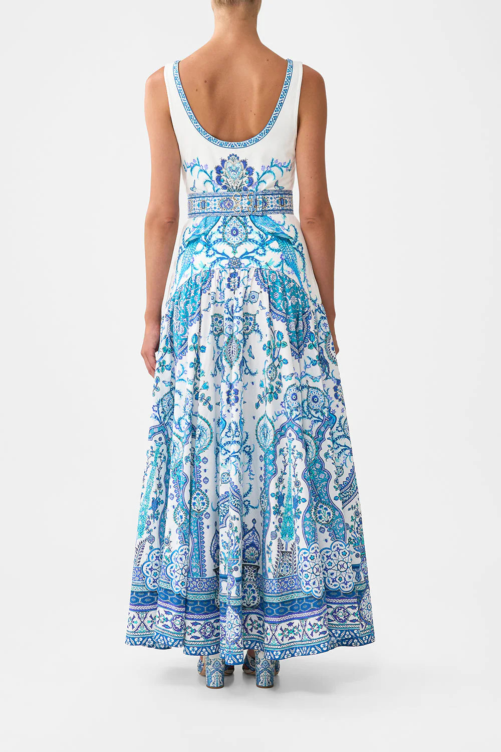 Jersey Tank Dress With Contrast Skirt
