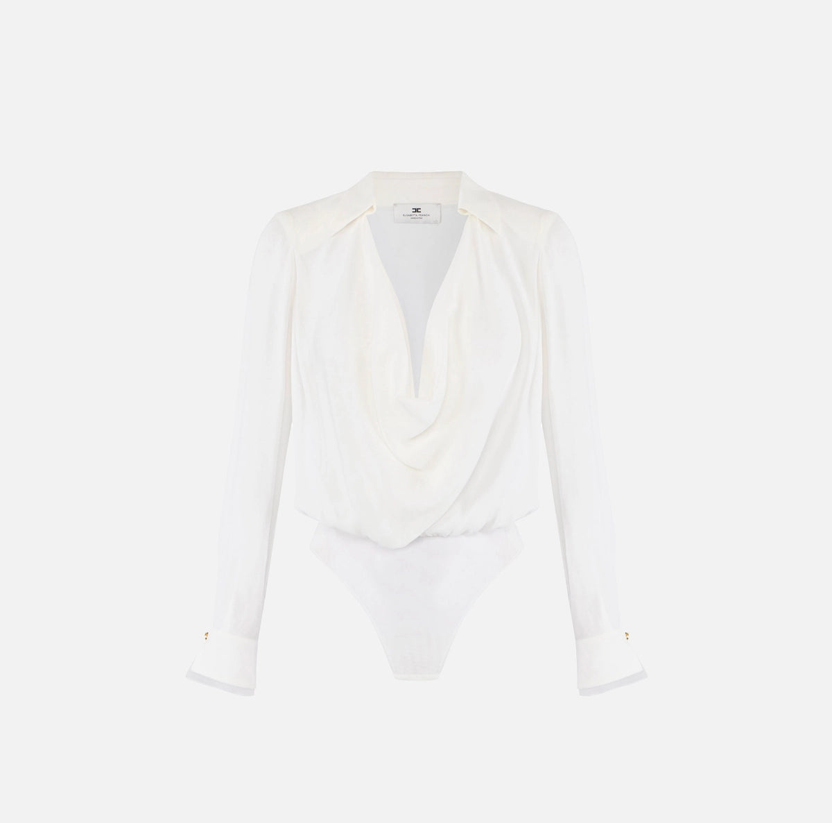 Bodysuit in viscose georgette fabric