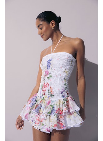 Short Dress Cusia M / Olive Botanic Short Dress Cusia M / Olive Botanic