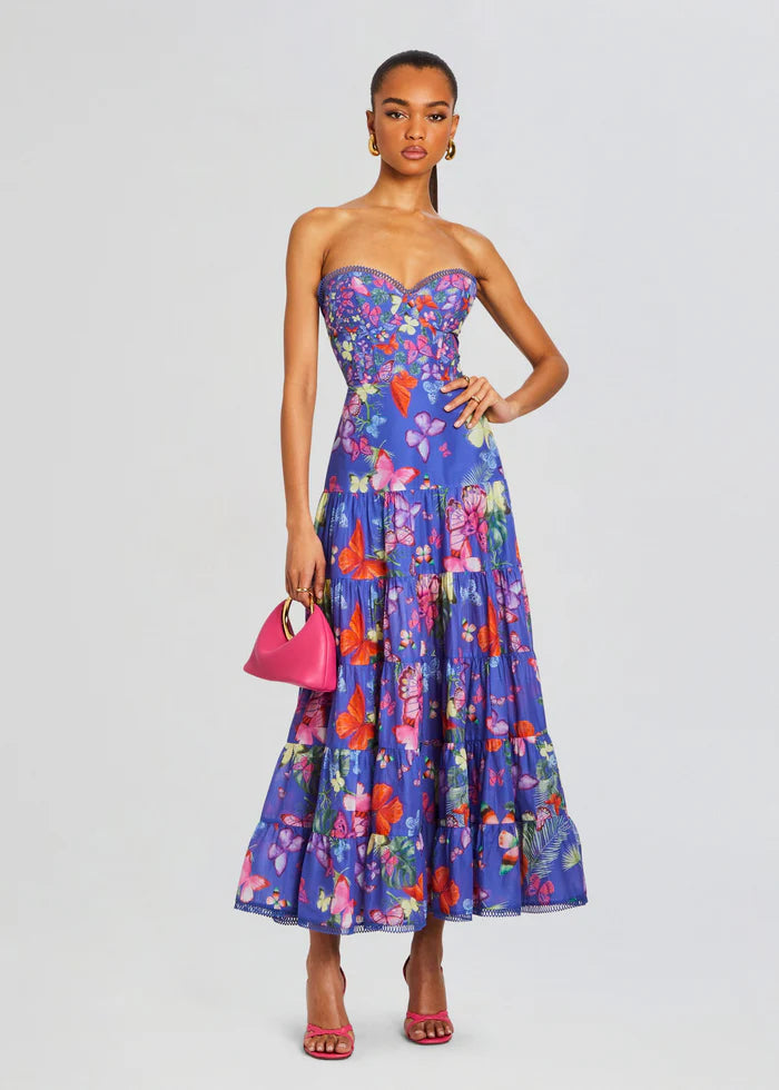 danny long dress Charo Ruiz | Danny Long Dress Black Botanical