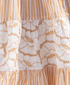 PALMA EMBROIDERED MAXI SKIRT CAMEL