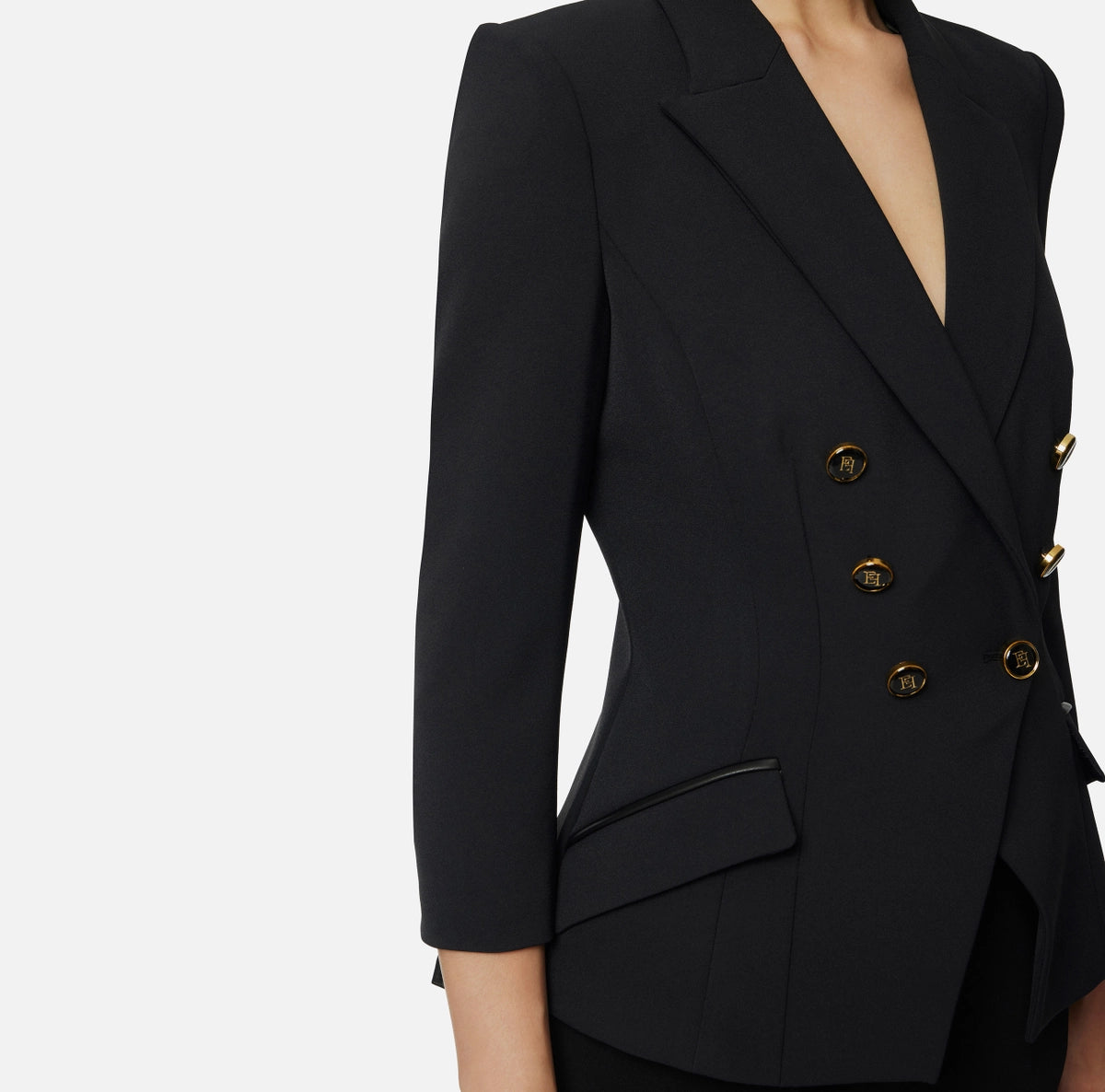 Jacket in double layer crêpe