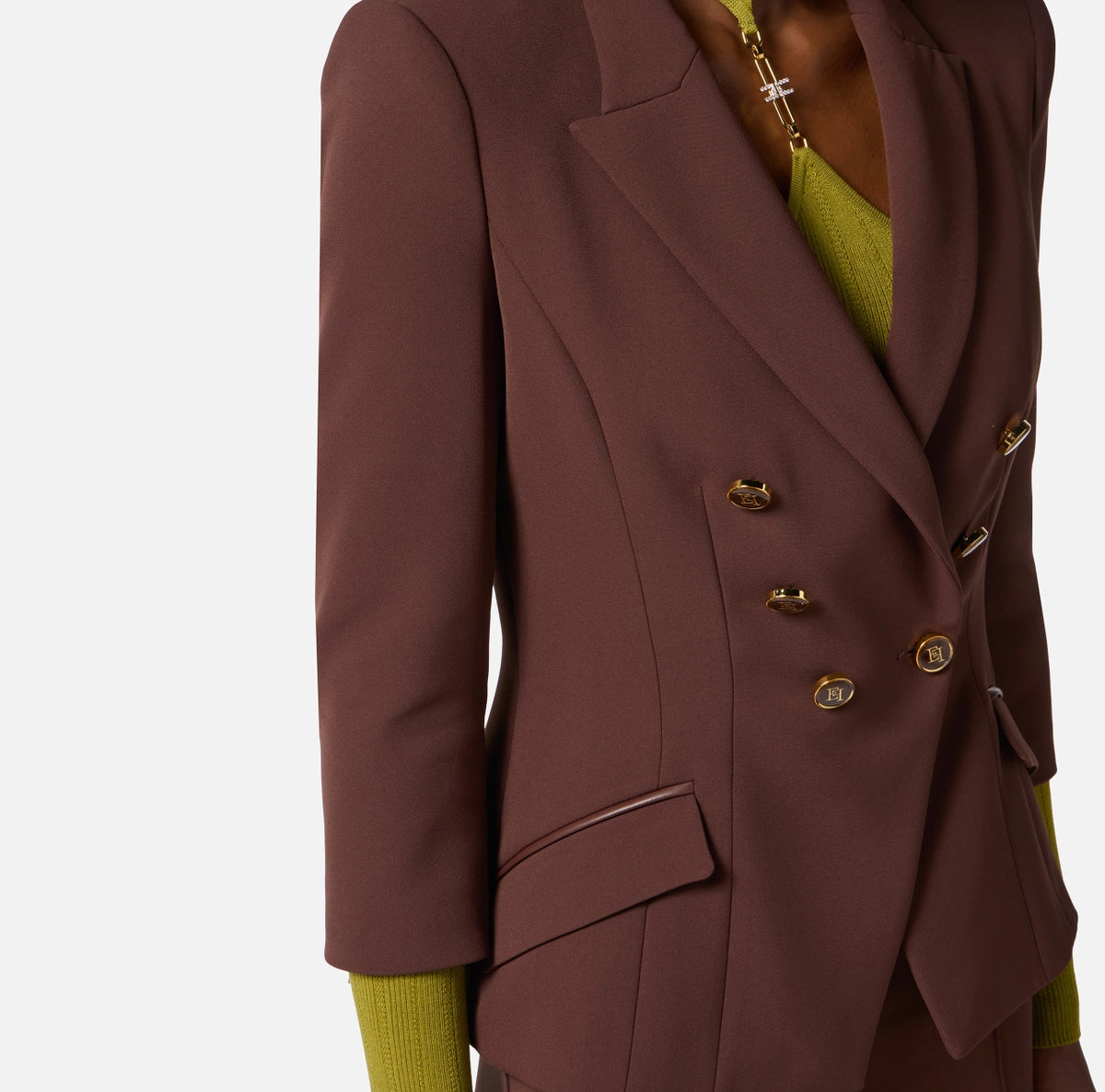 Jacket in double layer crêpe