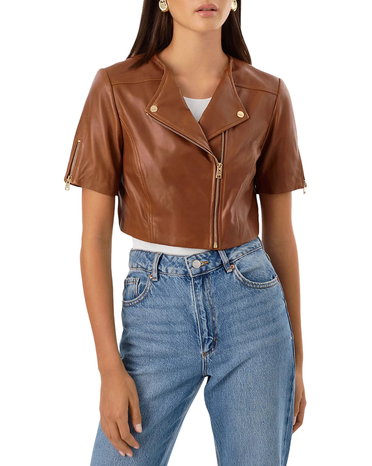 Kirsi Cropped Biker Jacket