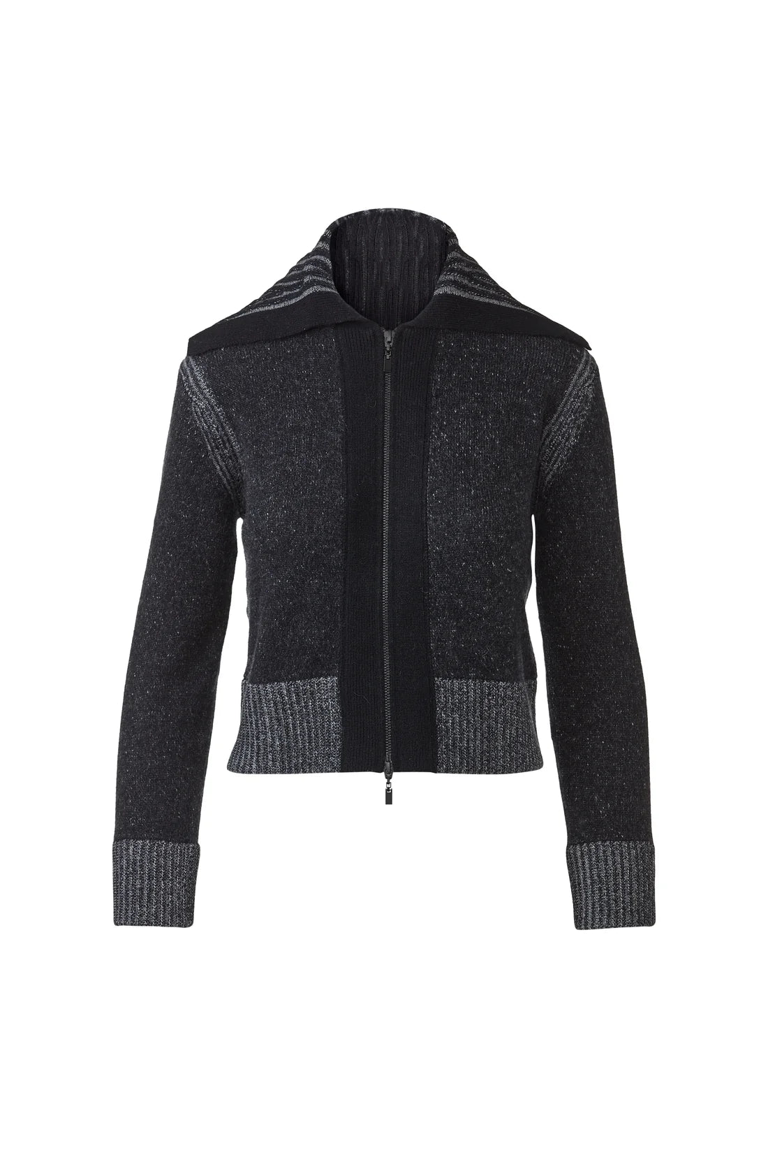 Plaited Zip Cardigan