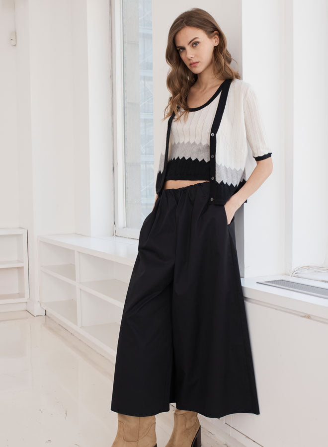 S/S Zig Zag Stitch Cardi