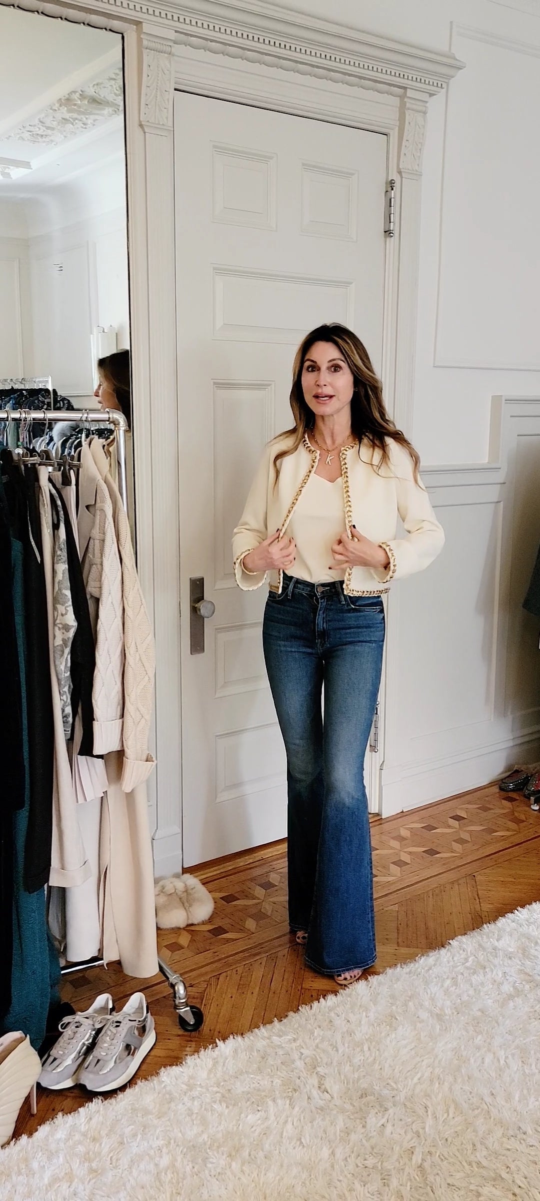 Blazer with chain detail