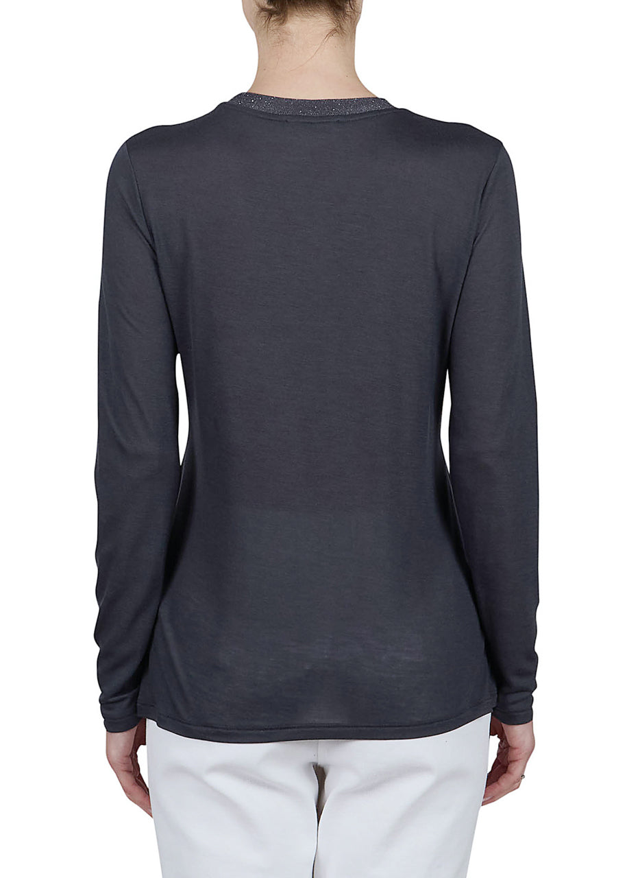 Round neck blouse