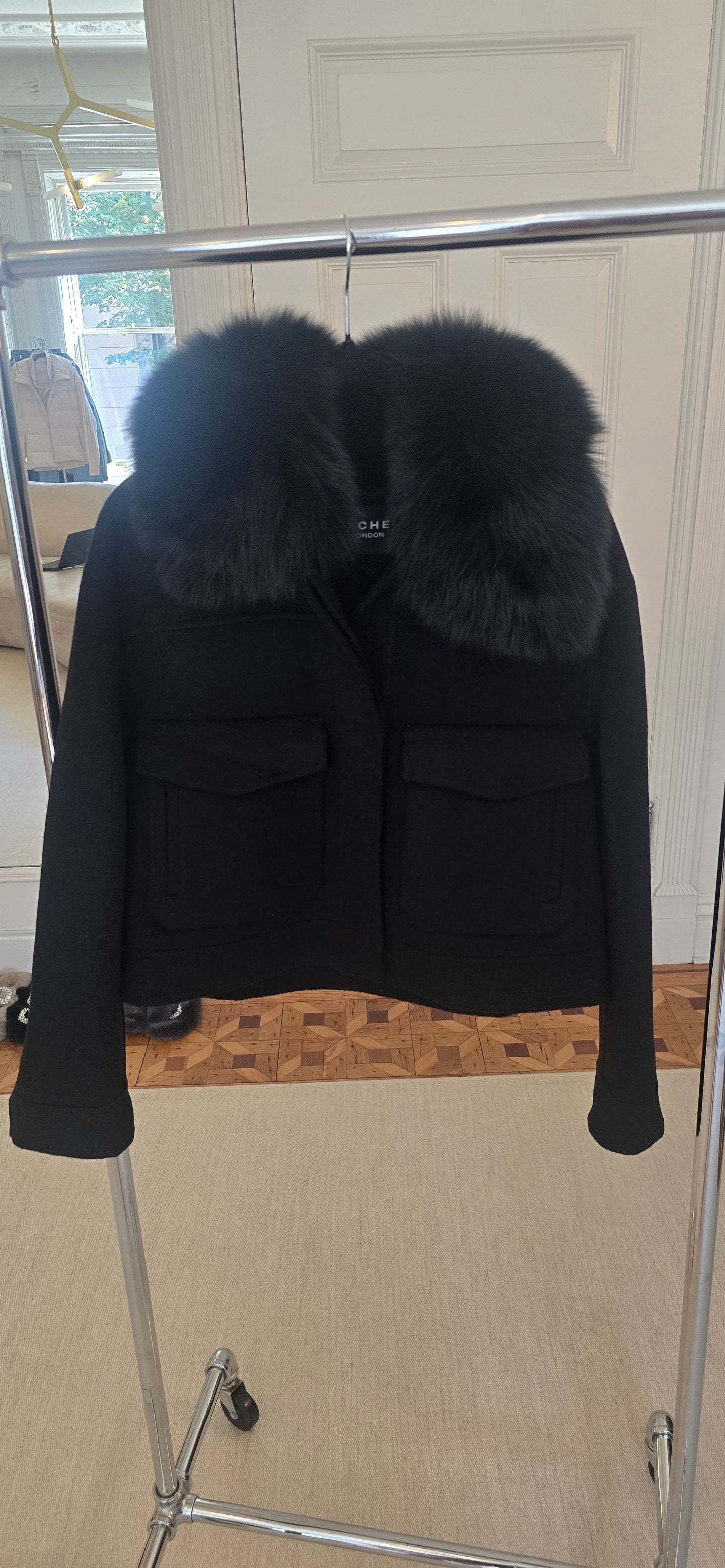 Short jacket with Fox Fur