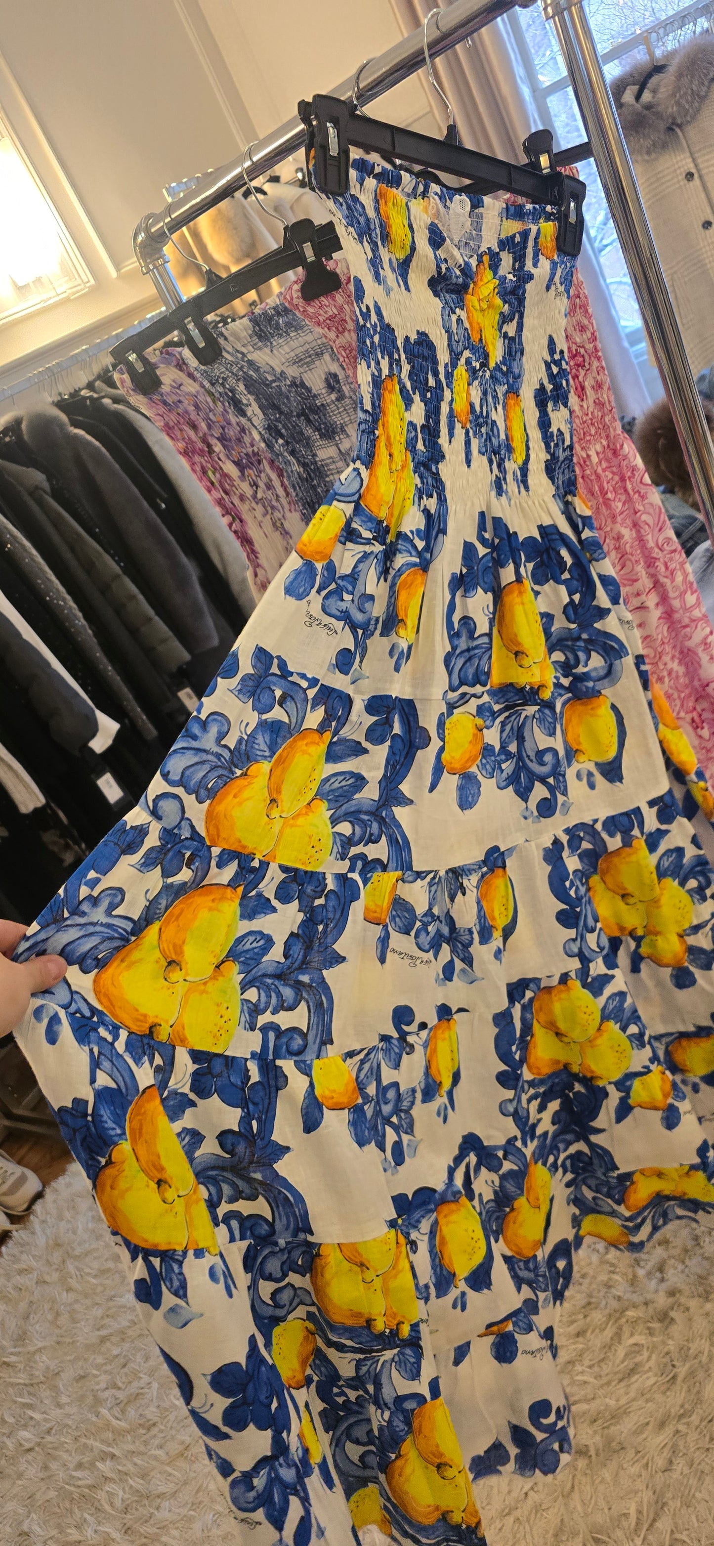 Maxi strapless dress