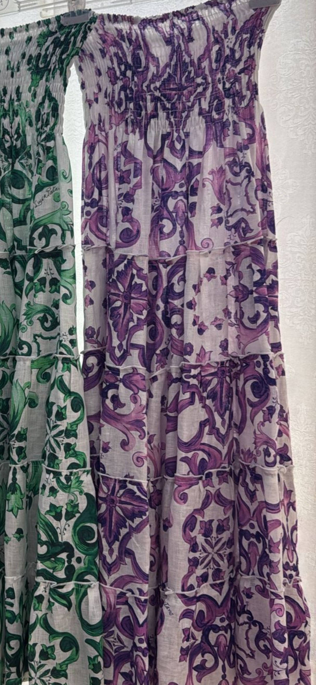 Maxi strapless dress