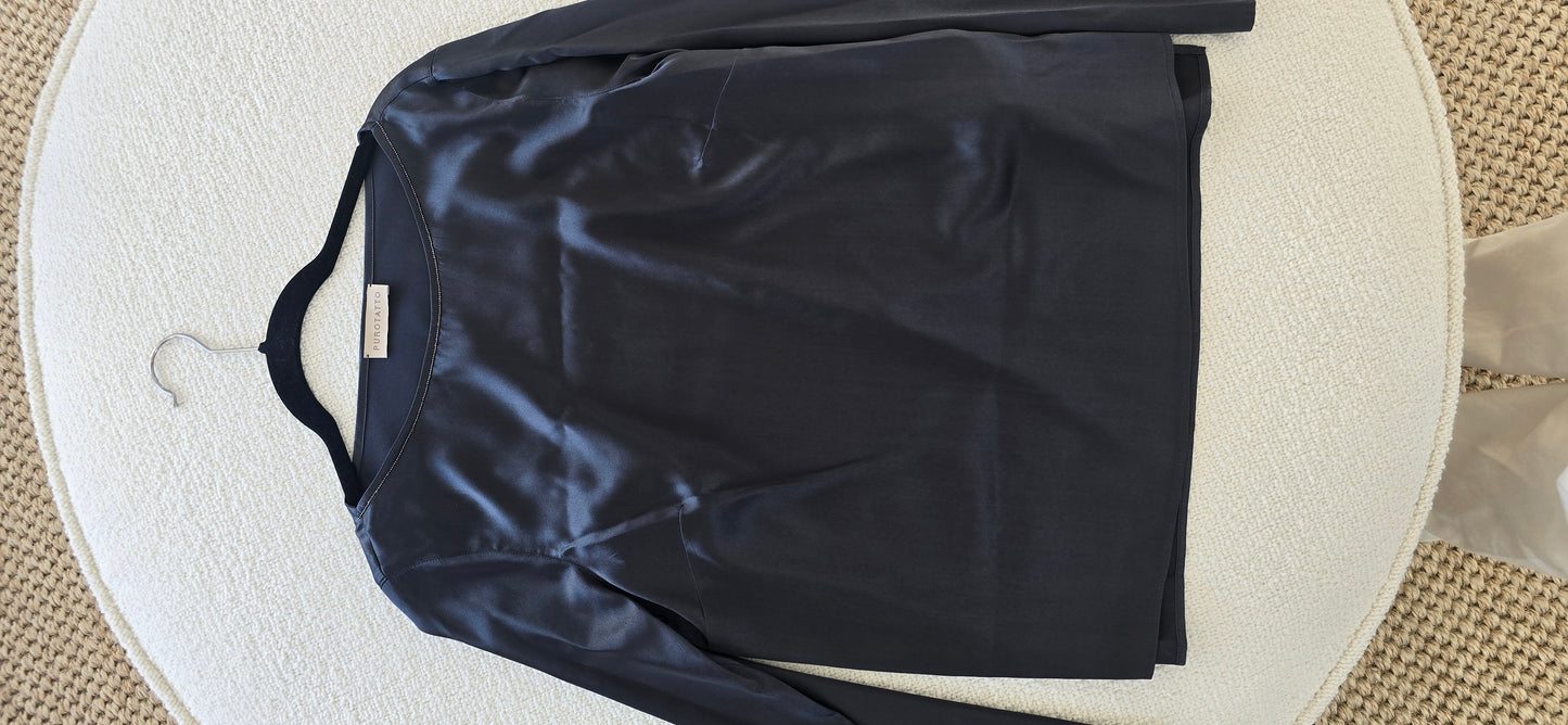 Satin top with sequin details