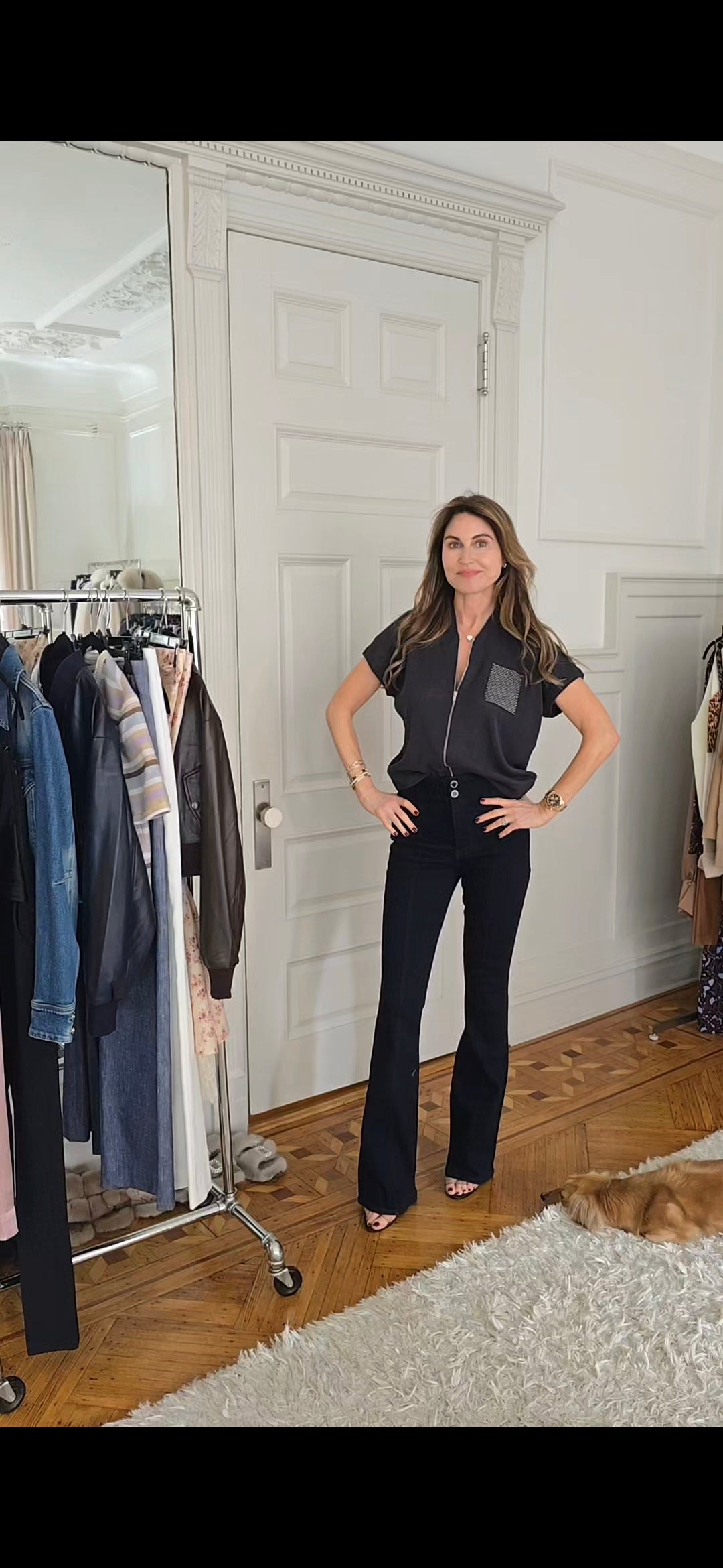 Linen and cotton crepe bomber jacket