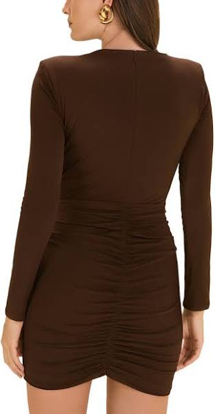 MOONLIT JERSEY LONG SLEEVE MINI DRESS