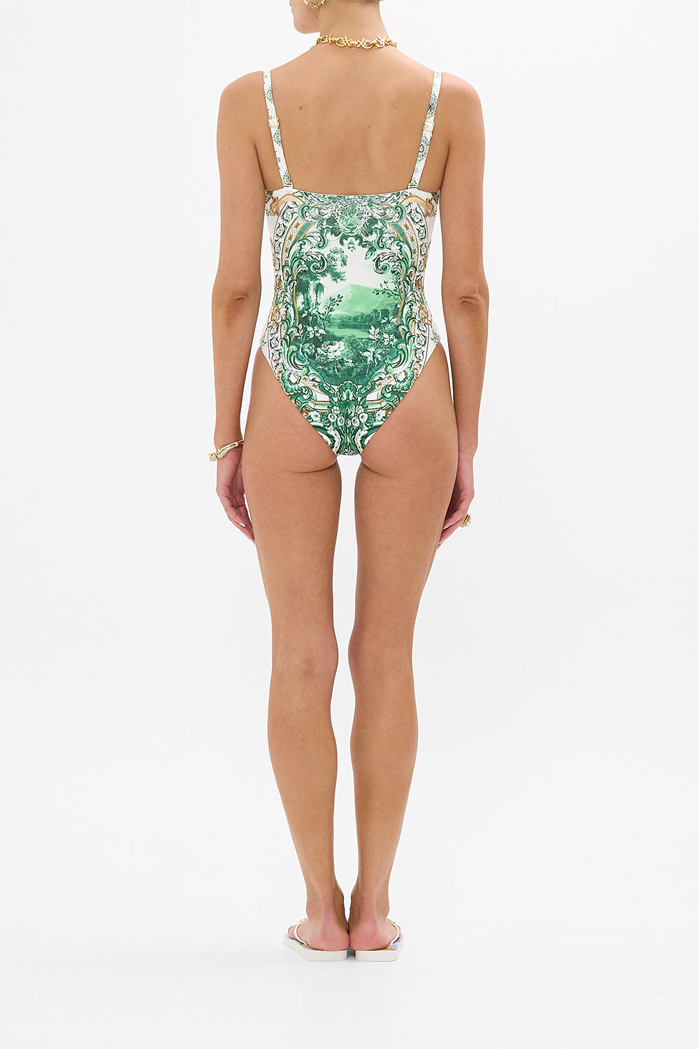RUCHED CUP UNDERWIRE ONE PIECE
