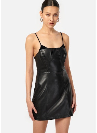 Dehya Vegan Leather Dress