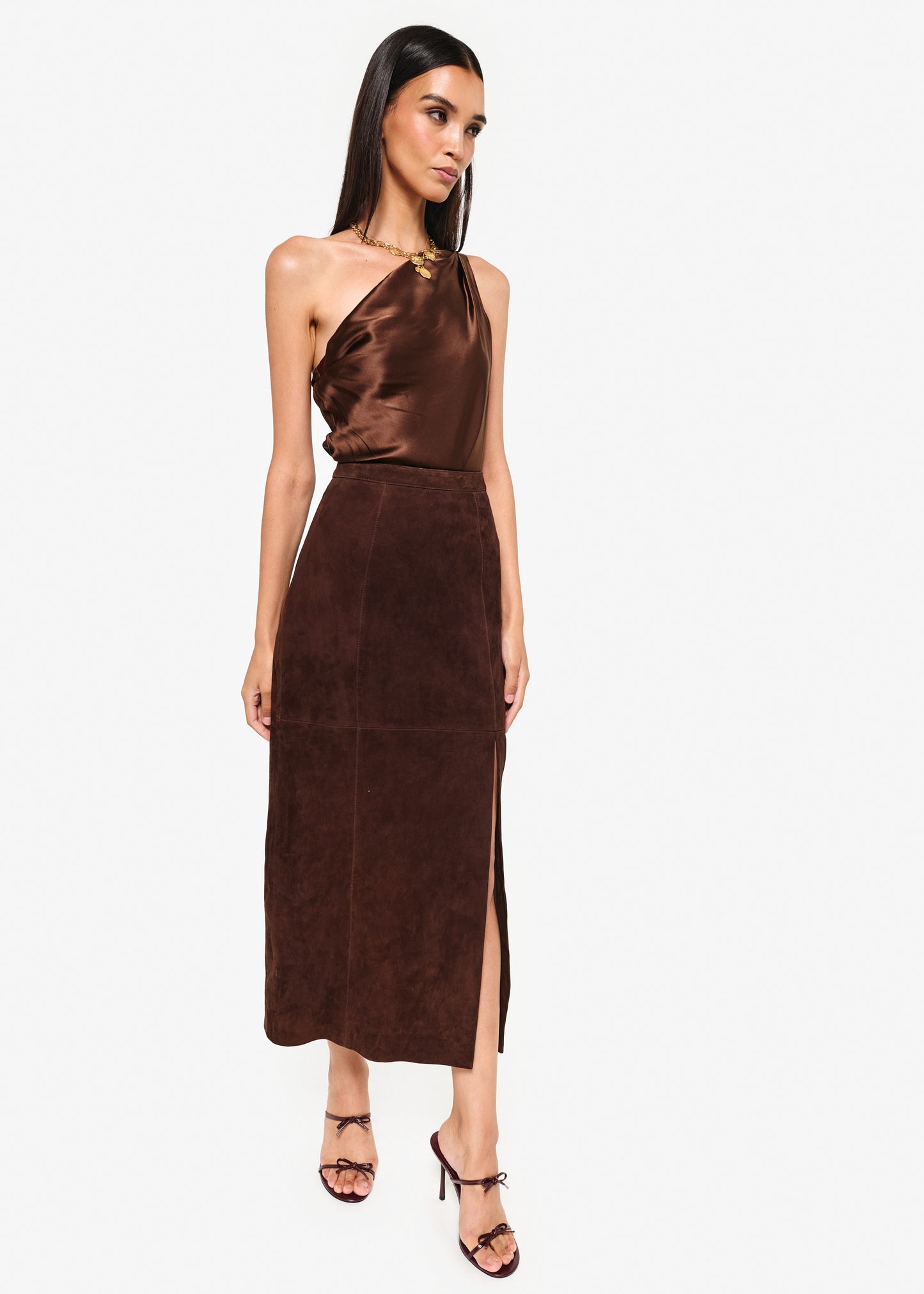 Idris Suede Skirt