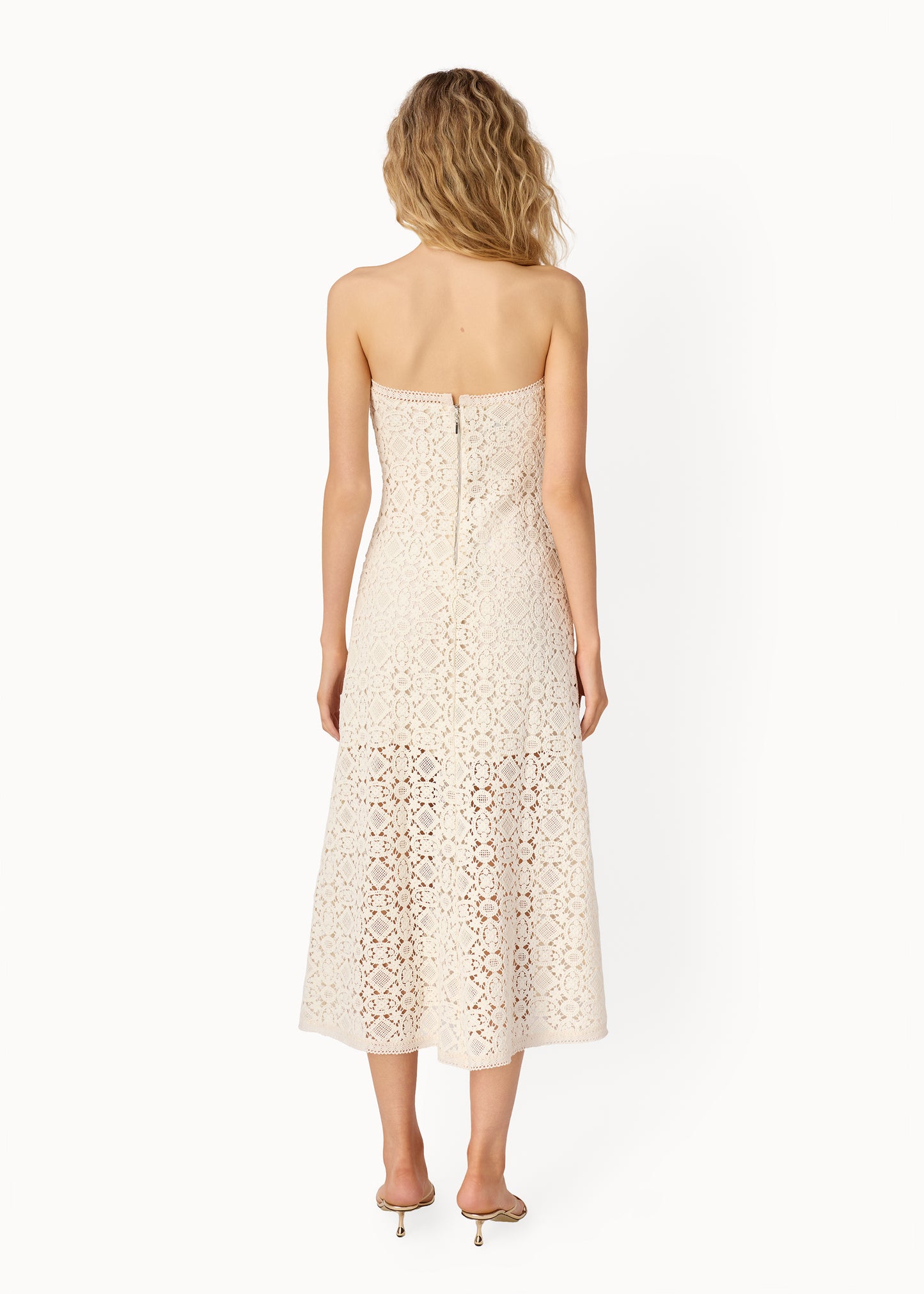 Lisboa Strapless Crochet Dress