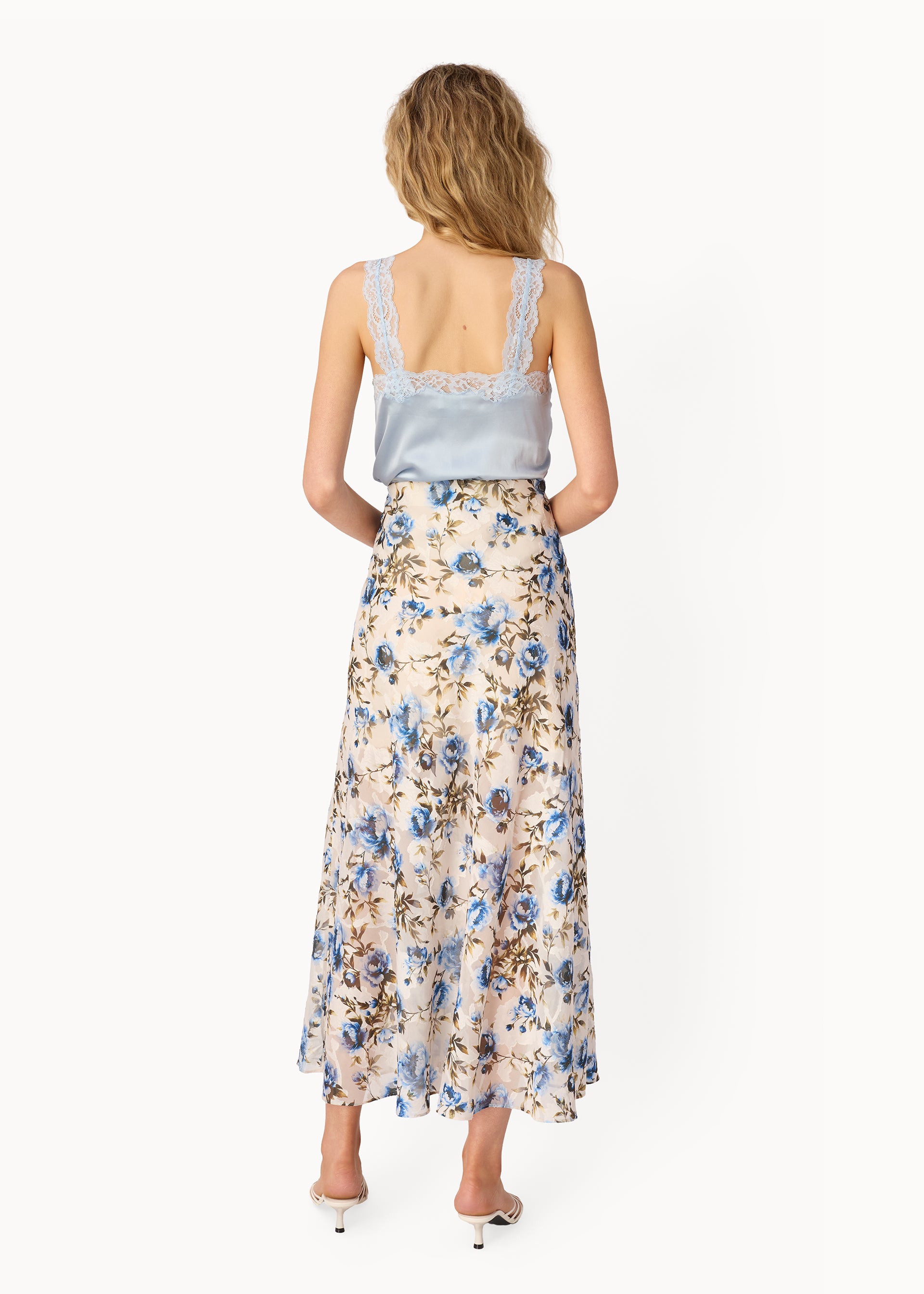 Jayna Burnout Chiffon Skirt