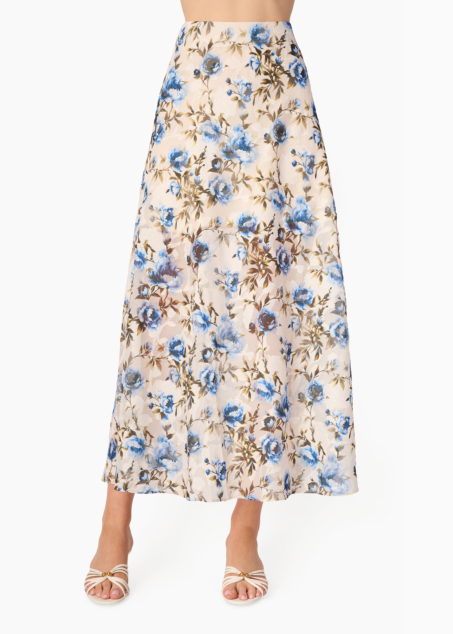 Jayna Burnout Chiffon Skirt