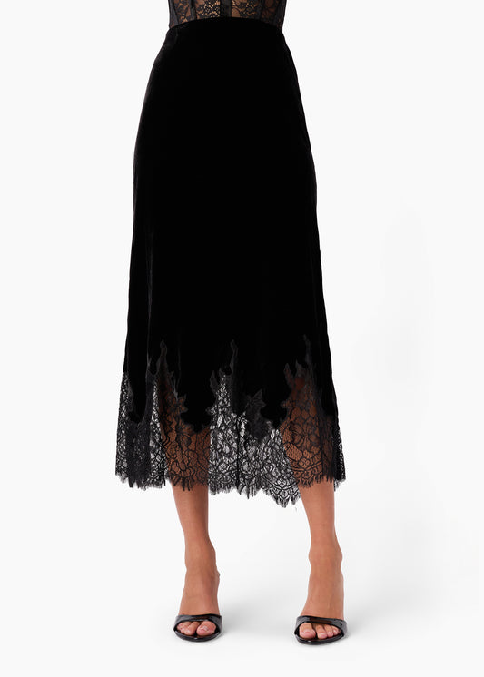 Georgiana Velvet Skirt