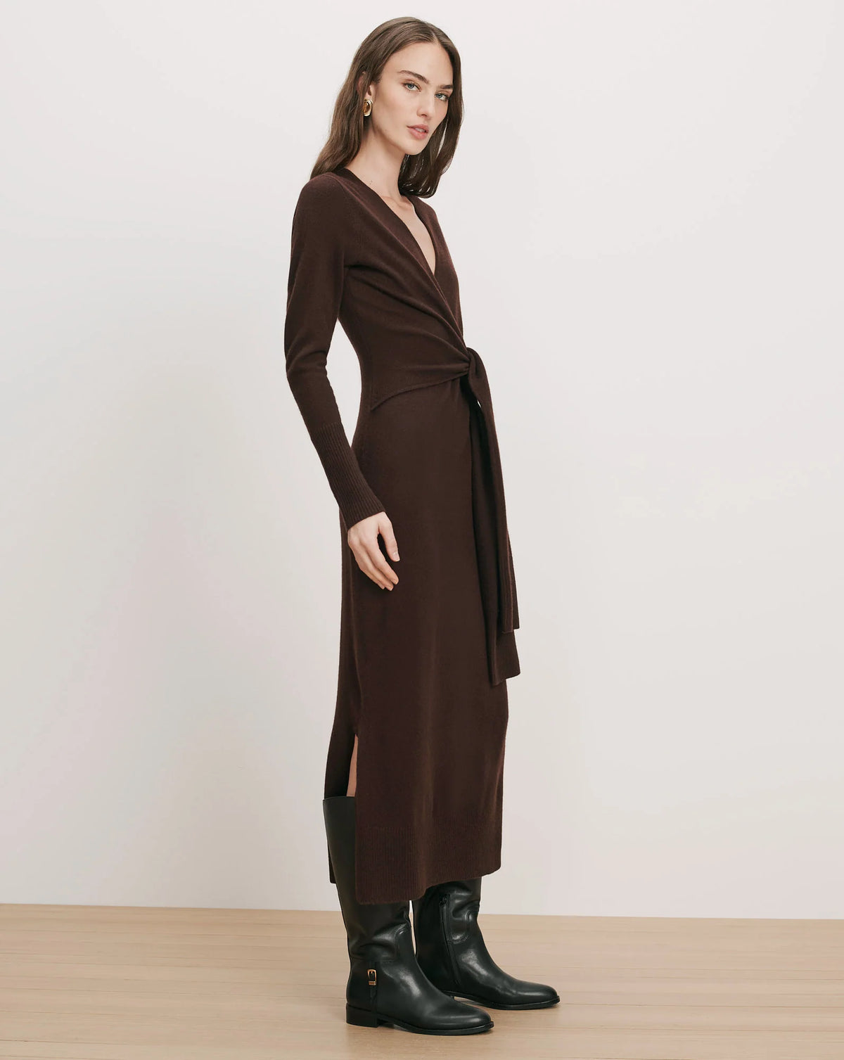 Salomez Wrap Midi Dress