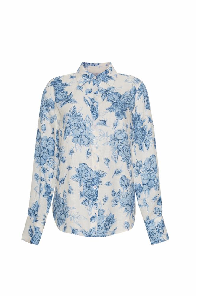 Tossed Floral Blue