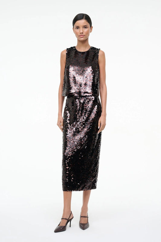 CIARA SKIRT ESPRESSO BLACK