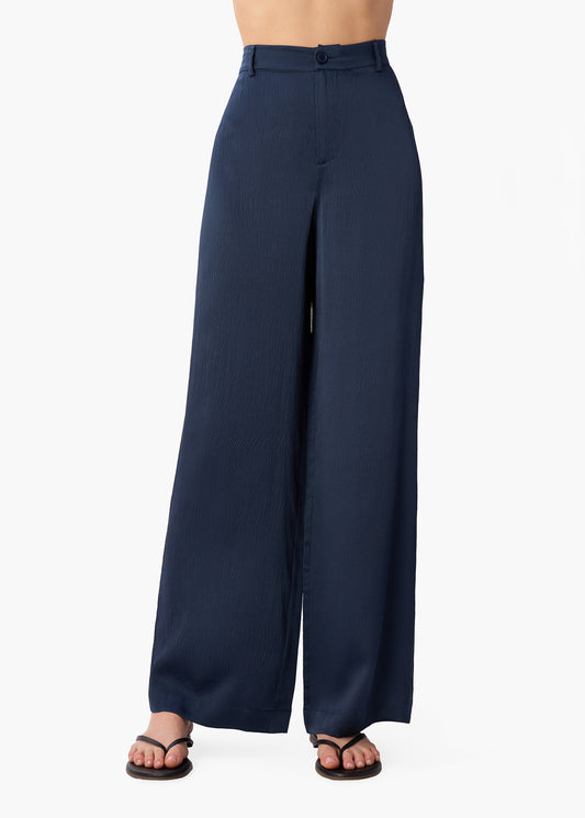 Kyley High Rise Hammered Silk Pant