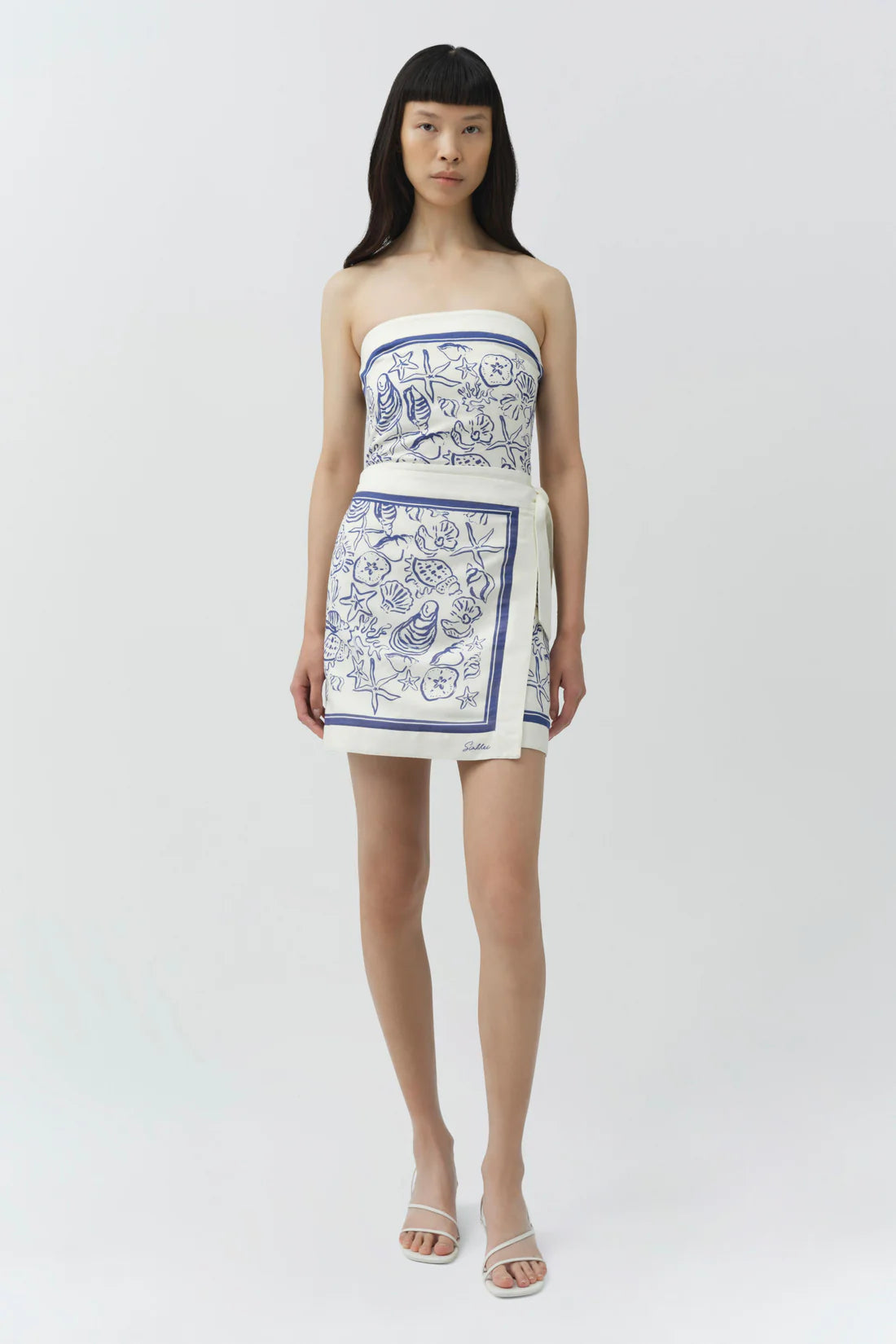 Darbie Linen Bustier Mini Dress