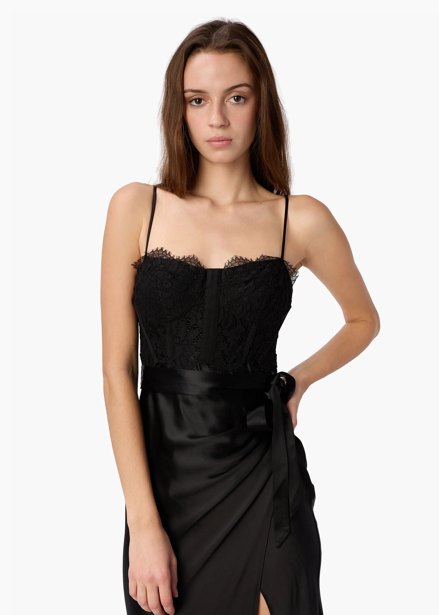 TRICIA CORSET DRESS BLACK