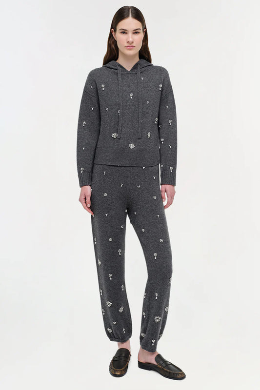 Karmen Embellished Cashmere Hoodie