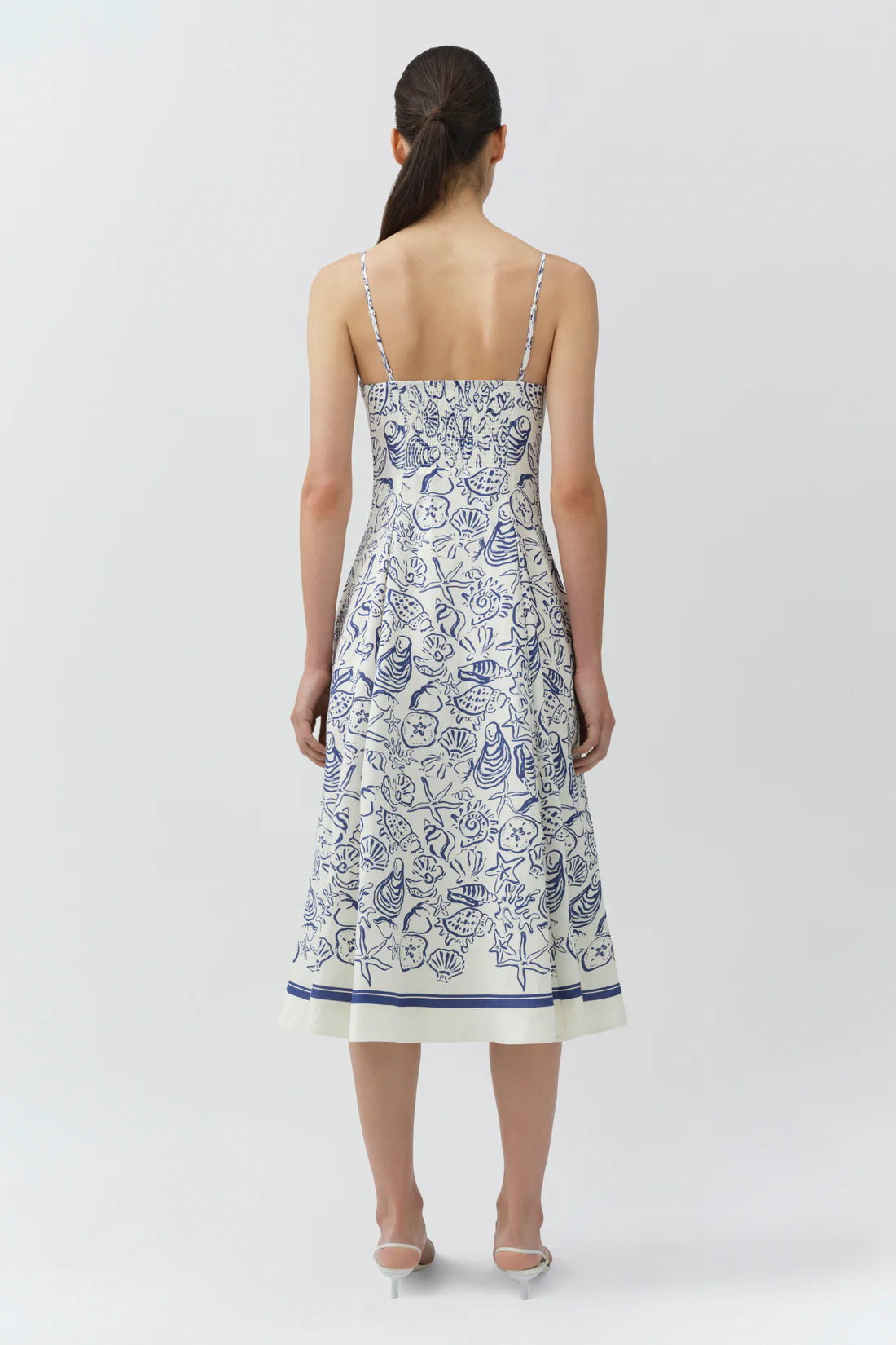 Analise Linen Bustier Midi Dress