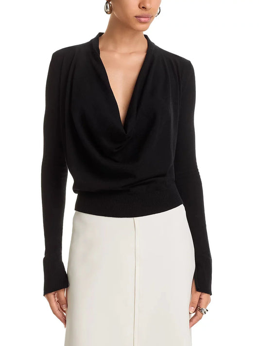 Natia Cowl Neck Top