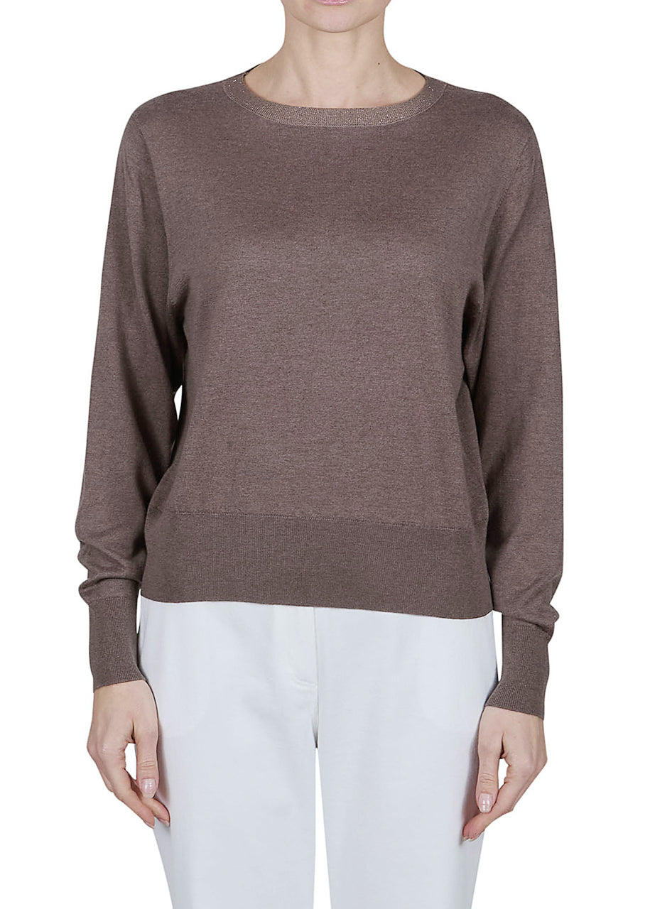 Boat neck sweater