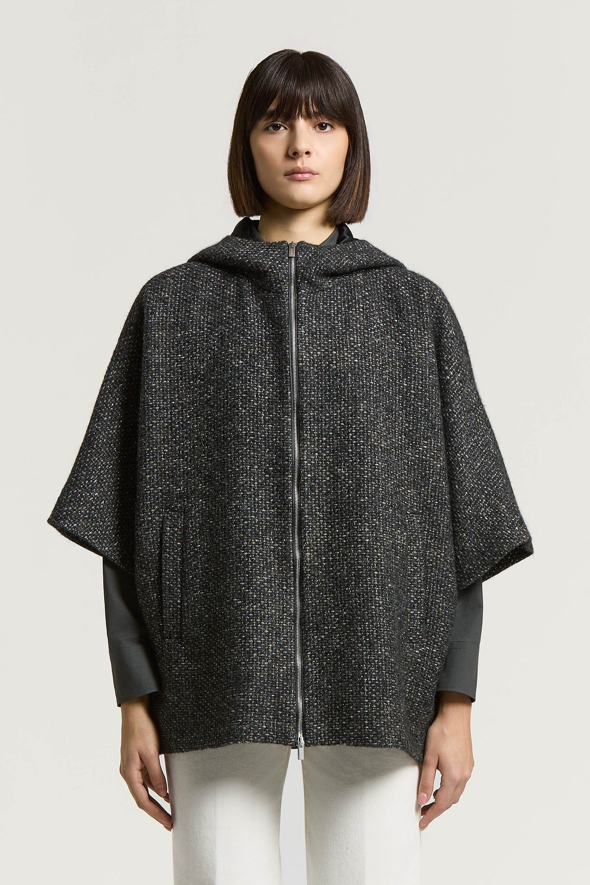 Alpaca and lurex jacket