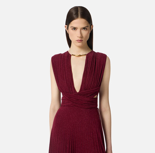 Red Carpet lurex jersey dress