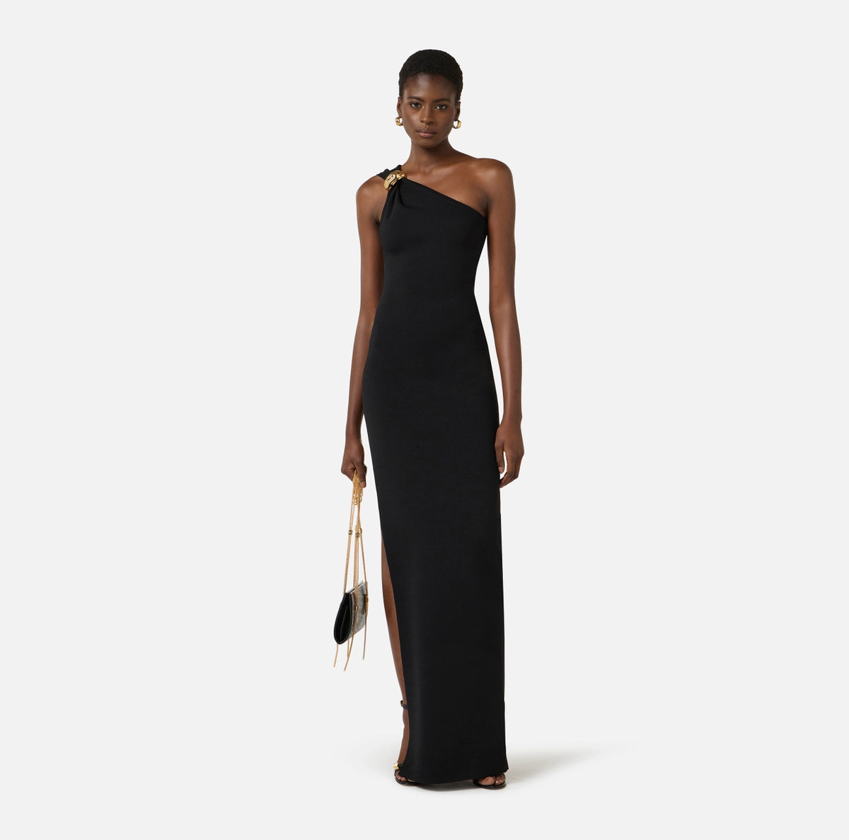 Milano stitch knit dress