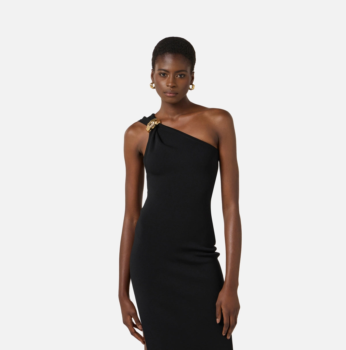 Milano stitch knit dress