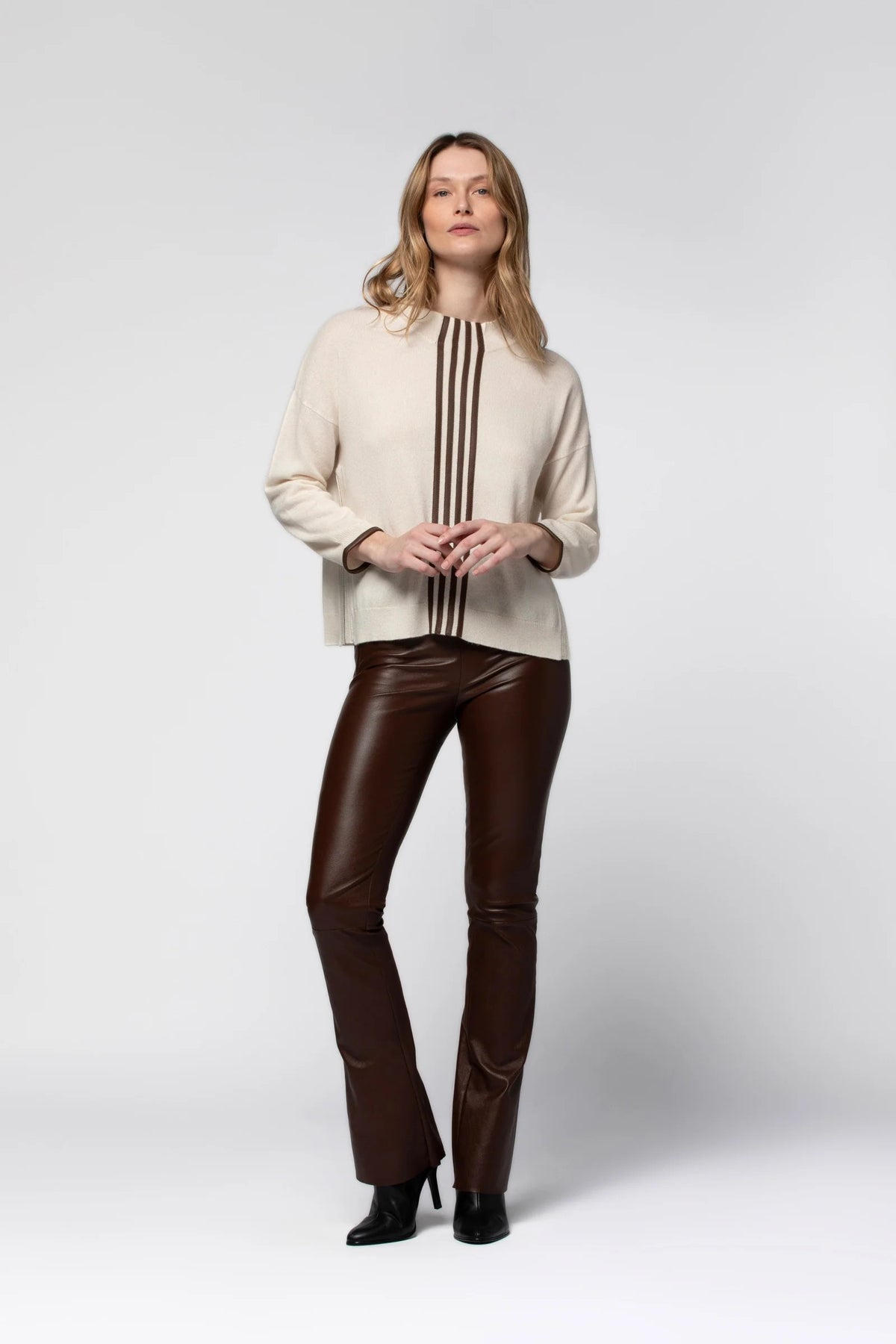 Pull on leather pants