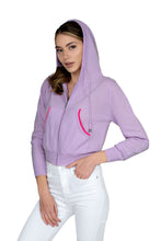 Quirky Lilac Heart Hoodie