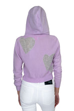 Quirky Lilac Heart Hoodie