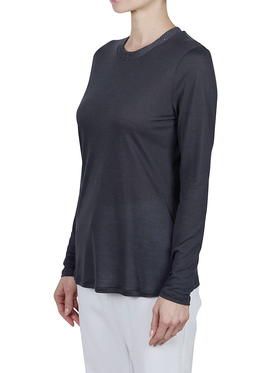 Round neck blouse