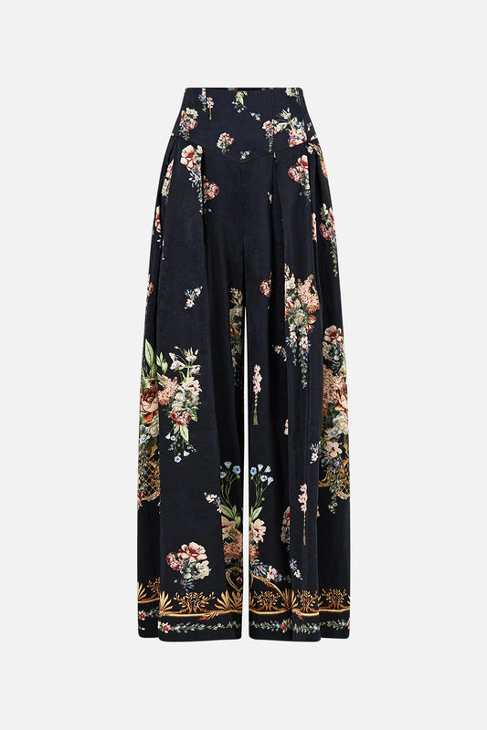 CORSET WAIST WIDE LEG PANT