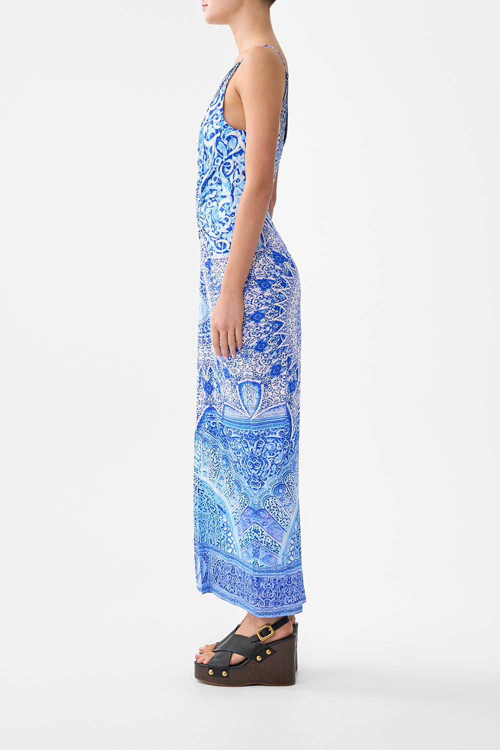 STRAPPY DRESS WITH TWIST FRONT