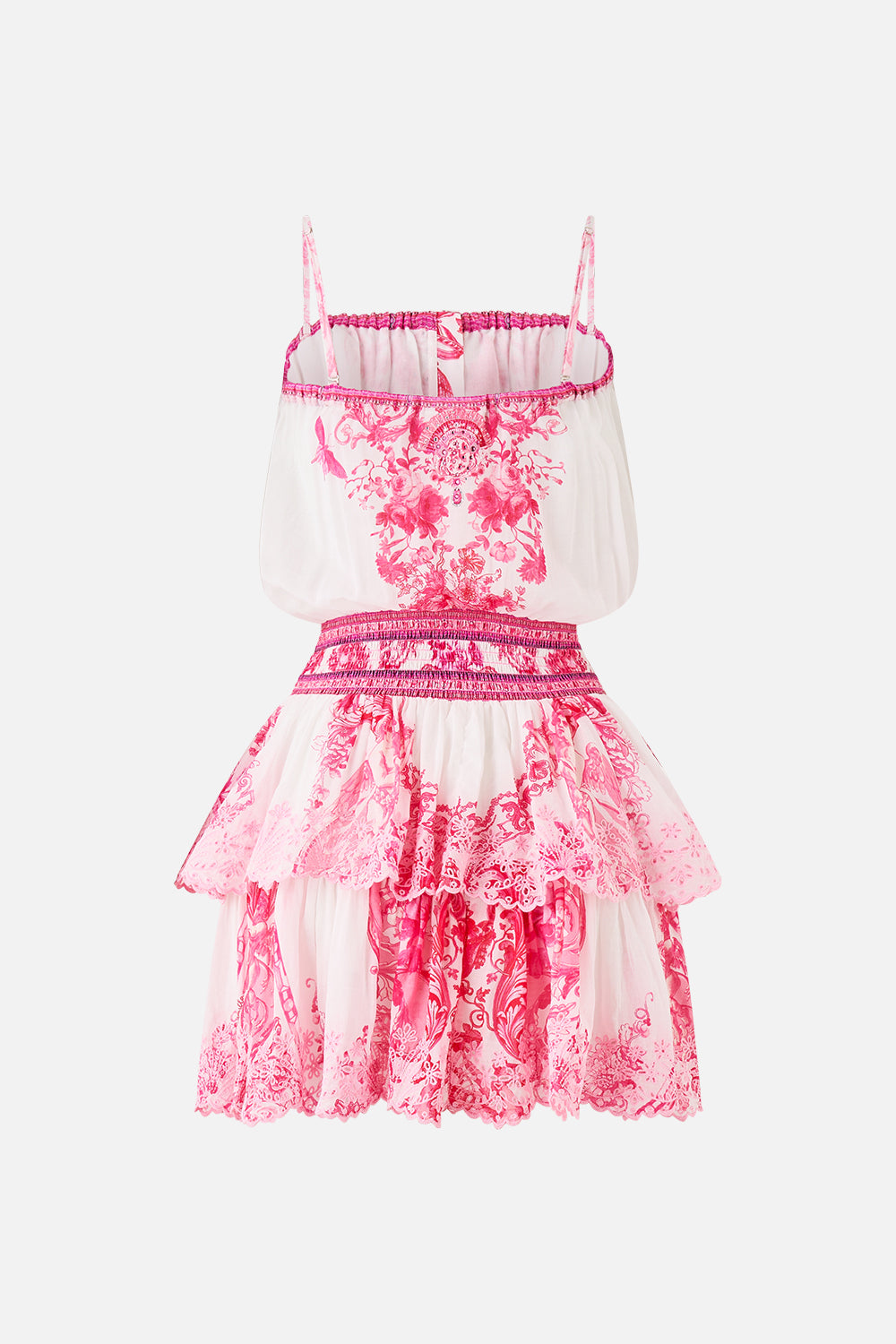 SHIRRED WAIST MINI DRESS